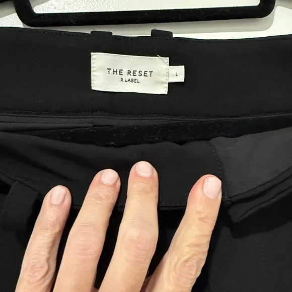 2PAIRS The Reset Classic Trousers in black(L) and charcoal (XL). - Picture 3 of 6